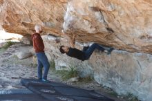 Bouldering in Hueco Tanks on 11/18/2019 with Blue Lizard Climbing and Yoga

Filename: SRM_20191118_1153050.jpg
Aperture: f/3.5
Shutter Speed: 1/250
Body: Canon EOS-1D Mark II
Lens: Canon EF 50mm f/1.8 II