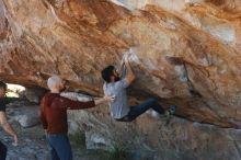 Bouldering in Hueco Tanks on 11/18/2019 with Blue Lizard Climbing and Yoga

Filename: SRM_20191118_1156470.jpg
Aperture: f/5.0
Shutter Speed: 1/250
Body: Canon EOS-1D Mark II
Lens: Canon EF 50mm f/1.8 II