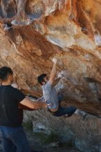 Bouldering in Hueco Tanks on 11/18/2019 with Blue Lizard Climbing and Yoga

Filename: SRM_20191118_1157121.jpg
Aperture: f/5.6
Shutter Speed: 1/250
Body: Canon EOS-1D Mark II
Lens: Canon EF 50mm f/1.8 II