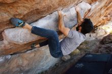 Bouldering in Hueco Tanks on 11/18/2019 with Blue Lizard Climbing and Yoga

Filename: SRM_20191118_1209390.jpg
Aperture: f/5.6
Shutter Speed: 1/250
Body: Canon EOS-1D Mark II
Lens: Canon EF 16-35mm f/2.8 L