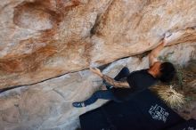 Bouldering in Hueco Tanks on 11/18/2019 with Blue Lizard Climbing and Yoga

Filename: SRM_20191118_1233580.jpg
Aperture: f/5.0
Shutter Speed: 1/250
Body: Canon EOS-1D Mark II
Lens: Canon EF 16-35mm f/2.8 L