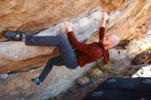 Bouldering in Hueco Tanks on 11/18/2019 with Blue Lizard Climbing and Yoga

Filename: SRM_20191118_1242190.jpg
Aperture: f/5.0
Shutter Speed: 1/250
Body: Canon EOS-1D Mark II
Lens: Canon EF 16-35mm f/2.8 L