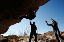 Bouldering in Hueco Tanks on 11/18/2019 with Blue Lizard Climbing and Yoga

Filename: SRM_20191118_1256000.jpg
Aperture: f/8.0
Shutter Speed: 1/250
Body: Canon EOS-1D Mark II
Lens: Canon EF 16-35mm f/2.8 L