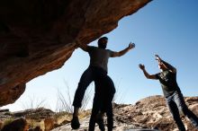 Bouldering in Hueco Tanks on 11/18/2019 with Blue Lizard Climbing and Yoga

Filename: SRM_20191118_1256010.jpg
Aperture: f/7.1
Shutter Speed: 1/250
Body: Canon EOS-1D Mark II
Lens: Canon EF 16-35mm f/2.8 L