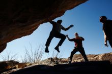 Bouldering in Hueco Tanks on 11/18/2019 with Blue Lizard Climbing and Yoga

Filename: SRM_20191118_1301310.jpg
Aperture: f/8.0
Shutter Speed: 1/250
Body: Canon EOS-1D Mark II
Lens: Canon EF 16-35mm f/2.8 L