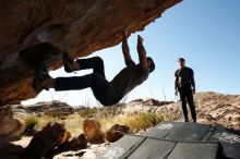 Bouldering in Hueco Tanks on 11/18/2019 with Blue Lizard Climbing and Yoga

Filename: SRM_20191118_1312370.jpg
Aperture: f/6.3
Shutter Speed: 1/250
Body: Canon EOS-1D Mark II
Lens: Canon EF 16-35mm f/2.8 L