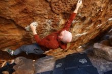 Bouldering in Hueco Tanks on 11/18/2019 with Blue Lizard Climbing and Yoga

Filename: SRM_20191118_1635401.jpg
Aperture: f/2.8
Shutter Speed: 1/250
Body: Canon EOS-1D Mark II
Lens: Canon EF 16-35mm f/2.8 L