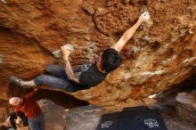 Bouldering in Hueco Tanks on 11/18/2019 with Blue Lizard Climbing and Yoga

Filename: SRM_20191118_1637210.jpg
Aperture: f/2.8
Shutter Speed: 1/250
Body: Canon EOS-1D Mark II
Lens: Canon EF 16-35mm f/2.8 L