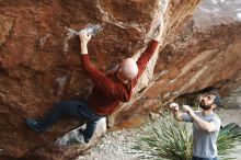 Bouldering in Hueco Tanks on 11/18/2019 with Blue Lizard Climbing and Yoga

Filename: SRM_20191118_1749450.jpg
Aperture: f/3.2
Shutter Speed: 1/250
Body: Canon EOS-1D Mark II
Lens: Canon EF 50mm f/1.8 II