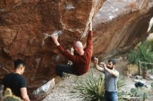 Bouldering in Hueco Tanks on 11/18/2019 with Blue Lizard Climbing and Yoga

Filename: SRM_20191118_1750030.jpg
Aperture: f/2.8
Shutter Speed: 1/250
Body: Canon EOS-1D Mark II
Lens: Canon EF 50mm f/1.8 II