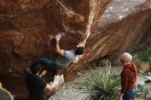 Bouldering in Hueco Tanks on 11/18/2019 with Blue Lizard Climbing and Yoga

Filename: SRM_20191118_1754330.jpg
Aperture: f/3.2
Shutter Speed: 1/250
Body: Canon EOS-1D Mark II
Lens: Canon EF 50mm f/1.8 II