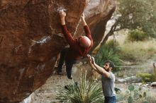 Bouldering in Hueco Tanks on 11/18/2019 with Blue Lizard Climbing and Yoga

Filename: SRM_20191118_1756501.jpg
Aperture: f/2.8
Shutter Speed: 1/250
Body: Canon EOS-1D Mark II
Lens: Canon EF 50mm f/1.8 II