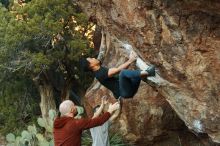 Bouldering in Hueco Tanks on 11/18/2019 with Blue Lizard Climbing and Yoga

Filename: SRM_20191118_1758320.jpg
Aperture: f/4.0
Shutter Speed: 1/250
Body: Canon EOS-1D Mark II
Lens: Canon EF 50mm f/1.8 II