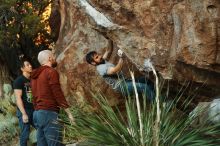 Bouldering in Hueco Tanks on 11/18/2019 with Blue Lizard Climbing and Yoga

Filename: SRM_20191118_1803060.jpg
Aperture: f/3.5
Shutter Speed: 1/250
Body: Canon EOS-1D Mark II
Lens: Canon EF 50mm f/1.8 II