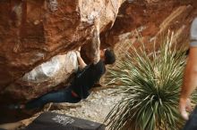 Bouldering in Hueco Tanks on 11/18/2019 with Blue Lizard Climbing and Yoga

Filename: SRM_20191118_1810121.jpg
Aperture: f/2.2
Shutter Speed: 1/250
Body: Canon EOS-1D Mark II
Lens: Canon EF 50mm f/1.8 II