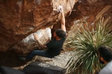 Bouldering in Hueco Tanks on 11/18/2019 with Blue Lizard Climbing and Yoga

Filename: SRM_20191118_1812240.jpg
Aperture: f/1.8
Shutter Speed: 1/250
Body: Canon EOS-1D Mark II
Lens: Canon EF 50mm f/1.8 II