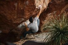 Bouldering in Hueco Tanks on 11/18/2019 with Blue Lizard Climbing and Yoga

Filename: SRM_20191118_1816380.jpg
Aperture: f/1.8
Shutter Speed: 1/200
Body: Canon EOS-1D Mark II
Lens: Canon EF 50mm f/1.8 II
