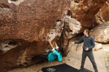 Bouldering in Hueco Tanks on 11/16/2019 with Blue Lizard Climbing and Yoga

Filename: SRM_20191116_1014420.jpg
Aperture: f/5.6
Shutter Speed: 1/320
Body: Canon EOS-1D Mark II
Lens: Canon EF 16-35mm f/2.8 L