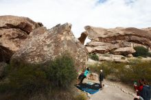 Bouldering in Hueco Tanks on 11/16/2019 with Blue Lizard Climbing and Yoga

Filename: SRM_20191116_1028160.jpg
Aperture: f/8.0
Shutter Speed: 1/320
Body: Canon EOS-1D Mark II
Lens: Canon EF 16-35mm f/2.8 L