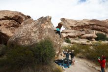 Bouldering in Hueco Tanks on 11/16/2019 with Blue Lizard Climbing and Yoga

Filename: SRM_20191116_1029480.jpg
Aperture: f/8.0
Shutter Speed: 1/320
Body: Canon EOS-1D Mark II
Lens: Canon EF 16-35mm f/2.8 L