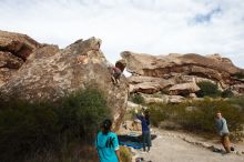 Bouldering in Hueco Tanks on 11/16/2019 with Blue Lizard Climbing and Yoga

Filename: SRM_20191116_1032350.jpg
Aperture: f/8.0
Shutter Speed: 1/400
Body: Canon EOS-1D Mark II
Lens: Canon EF 16-35mm f/2.8 L