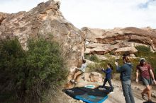 Bouldering in Hueco Tanks on 11/16/2019 with Blue Lizard Climbing and Yoga

Filename: SRM_20191116_1033300.jpg
Aperture: f/8.0
Shutter Speed: 1/320
Body: Canon EOS-1D Mark II
Lens: Canon EF 16-35mm f/2.8 L