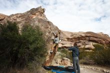 Bouldering in Hueco Tanks on 11/16/2019 with Blue Lizard Climbing and Yoga

Filename: SRM_20191116_1033360.jpg
Aperture: f/8.0
Shutter Speed: 1/320
Body: Canon EOS-1D Mark II
Lens: Canon EF 16-35mm f/2.8 L