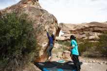 Bouldering in Hueco Tanks on 11/16/2019 with Blue Lizard Climbing and Yoga

Filename: SRM_20191116_1035110.jpg
Aperture: f/8.0
Shutter Speed: 1/320
Body: Canon EOS-1D Mark II
Lens: Canon EF 16-35mm f/2.8 L