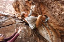 Bouldering in Hueco Tanks on 11/16/2019 with Blue Lizard Climbing and Yoga

Filename: SRM_20191116_1043450.jpg
Aperture: f/4.0
Shutter Speed: 1/400
Body: Canon EOS-1D Mark II
Lens: Canon EF 16-35mm f/2.8 L