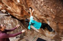 Bouldering in Hueco Tanks on 11/16/2019 with Blue Lizard Climbing and Yoga

Filename: SRM_20191116_1047410.jpg
Aperture: f/5.0
Shutter Speed: 1/200
Body: Canon EOS-1D Mark II
Lens: Canon EF 16-35mm f/2.8 L