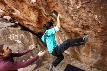 Bouldering in Hueco Tanks on 11/16/2019 with Blue Lizard Climbing and Yoga

Filename: SRM_20191116_1047451.jpg
Aperture: f/5.0
Shutter Speed: 1/200
Body: Canon EOS-1D Mark II
Lens: Canon EF 16-35mm f/2.8 L