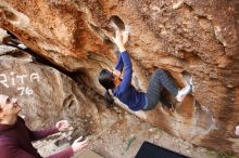 Bouldering in Hueco Tanks on 11/16/2019 with Blue Lizard Climbing and Yoga

Filename: SRM_20191116_1050010.jpg
Aperture: f/4.0
Shutter Speed: 1/250
Body: Canon EOS-1D Mark II
Lens: Canon EF 16-35mm f/2.8 L