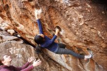 Bouldering in Hueco Tanks on 11/16/2019 with Blue Lizard Climbing and Yoga

Filename: SRM_20191116_1050040.jpg
Aperture: f/4.0
Shutter Speed: 1/250
Body: Canon EOS-1D Mark II
Lens: Canon EF 16-35mm f/2.8 L