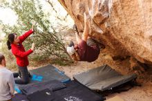 Bouldering in Hueco Tanks on 11/16/2019 with Blue Lizard Climbing and Yoga

Filename: SRM_20191116_1100050.jpg
Aperture: f/2.8
Shutter Speed: 1/320
Body: Canon EOS-1D Mark II
Lens: Canon EF 85mm f/1.2 L II