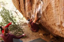 Bouldering in Hueco Tanks on 11/16/2019 with Blue Lizard Climbing and Yoga

Filename: SRM_20191116_1100340.jpg
Aperture: f/2.8
Shutter Speed: 1/500
Body: Canon EOS-1D Mark II
Lens: Canon EF 85mm f/1.2 L II