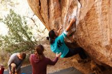 Bouldering in Hueco Tanks on 11/16/2019 with Blue Lizard Climbing and Yoga

Filename: SRM_20191116_1104370.jpg
Aperture: f/2.8
Shutter Speed: 1/500
Body: Canon EOS-1D Mark II
Lens: Canon EF 85mm f/1.2 L II