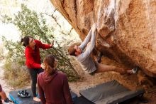 Bouldering in Hueco Tanks on 11/16/2019 with Blue Lizard Climbing and Yoga

Filename: SRM_20191116_1106070.jpg
Aperture: f/2.8
Shutter Speed: 1/400
Body: Canon EOS-1D Mark II
Lens: Canon EF 85mm f/1.2 L II