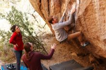 Bouldering in Hueco Tanks on 11/16/2019 with Blue Lizard Climbing and Yoga

Filename: SRM_20191116_1106130.jpg
Aperture: f/2.8
Shutter Speed: 1/500
Body: Canon EOS-1D Mark II
Lens: Canon EF 85mm f/1.2 L II