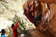 Bouldering in Hueco Tanks on 11/16/2019 with Blue Lizard Climbing and Yoga

Filename: SRM_20191116_1109440.jpg
Aperture: f/2.8
Shutter Speed: 1/800
Body: Canon EOS-1D Mark II
Lens: Canon EF 85mm f/1.2 L II