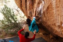 Bouldering in Hueco Tanks on 11/16/2019 with Blue Lizard Climbing and Yoga

Filename: SRM_20191116_1114240.jpg
Aperture: f/2.8
Shutter Speed: 1/400
Body: Canon EOS-1D Mark II
Lens: Canon EF 85mm f/1.2 L II