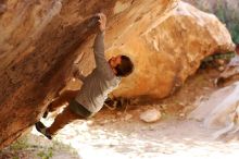 Bouldering in Hueco Tanks on 11/16/2019 with Blue Lizard Climbing and Yoga

Filename: SRM_20191116_1123590.jpg
Aperture: f/2.8
Shutter Speed: 1/320
Body: Canon EOS-1D Mark II
Lens: Canon EF 85mm f/1.2 L II