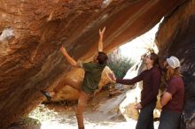 Bouldering in Hueco Tanks on 11/16/2019 with Blue Lizard Climbing and Yoga

Filename: SRM_20191116_1140231.jpg
Aperture: f/4.0
Shutter Speed: 1/320
Body: Canon EOS-1D Mark II
Lens: Canon EF 50mm f/1.8 II