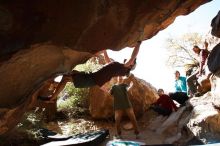 Bouldering in Hueco Tanks on 11/16/2019 with Blue Lizard Climbing and Yoga

Filename: SRM_20191116_1149530.jpg
Aperture: f/5.6
Shutter Speed: 1/400
Body: Canon EOS-1D Mark II
Lens: Canon EF 16-35mm f/2.8 L