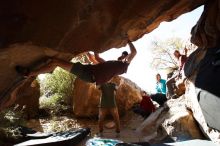 Bouldering in Hueco Tanks on 11/16/2019 with Blue Lizard Climbing and Yoga

Filename: SRM_20191116_1150030.jpg
Aperture: f/5.6
Shutter Speed: 1/400
Body: Canon EOS-1D Mark II
Lens: Canon EF 16-35mm f/2.8 L