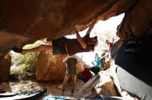 Bouldering in Hueco Tanks on 11/16/2019 with Blue Lizard Climbing and Yoga

Filename: SRM_20191116_1150090.jpg
Aperture: f/5.6
Shutter Speed: 1/320
Body: Canon EOS-1D Mark II
Lens: Canon EF 16-35mm f/2.8 L