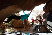 Bouldering in Hueco Tanks on 11/16/2019 with Blue Lizard Climbing and Yoga

Filename: SRM_20191116_1153200.jpg
Aperture: f/5.6
Shutter Speed: 1/400
Body: Canon EOS-1D Mark II
Lens: Canon EF 16-35mm f/2.8 L