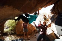 Bouldering in Hueco Tanks on 11/16/2019 with Blue Lizard Climbing and Yoga

Filename: SRM_20191116_1155310.jpg
Aperture: f/5.6
Shutter Speed: 1/320
Body: Canon EOS-1D Mark II
Lens: Canon EF 16-35mm f/2.8 L