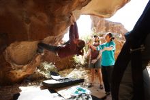 Bouldering in Hueco Tanks on 11/16/2019 with Blue Lizard Climbing and Yoga

Filename: SRM_20191116_1158290.jpg
Aperture: f/5.6
Shutter Speed: 1/200
Body: Canon EOS-1D Mark II
Lens: Canon EF 16-35mm f/2.8 L