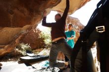 Bouldering in Hueco Tanks on 11/16/2019 with Blue Lizard Climbing and Yoga

Filename: SRM_20191116_1158361.jpg
Aperture: f/5.6
Shutter Speed: 1/250
Body: Canon EOS-1D Mark II
Lens: Canon EF 16-35mm f/2.8 L