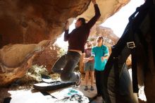 Bouldering in Hueco Tanks on 11/16/2019 with Blue Lizard Climbing and Yoga

Filename: SRM_20191116_1158372.jpg
Aperture: f/5.6
Shutter Speed: 1/200
Body: Canon EOS-1D Mark II
Lens: Canon EF 16-35mm f/2.8 L